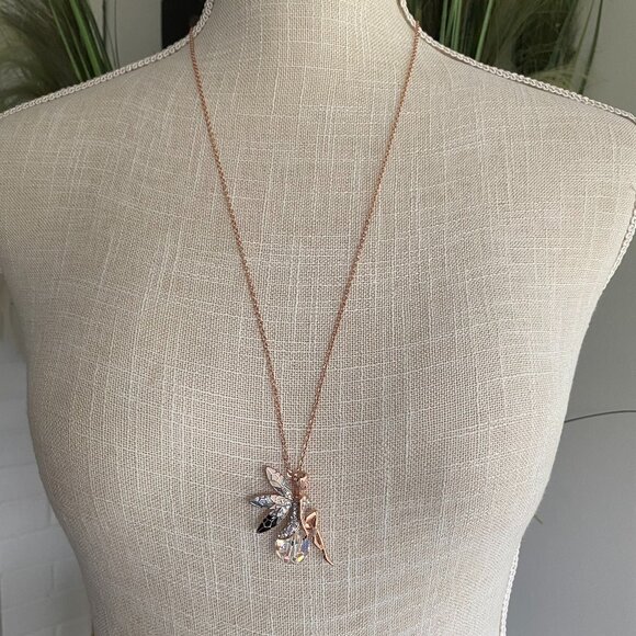 Butler FAC Rose Gold Tone Fairy AB Crystal Necklace - Picture 2 of 9